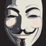 stiliserad bild på Guy Fawkes-mask