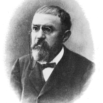 svartvitt foto av Henri Poincaré.